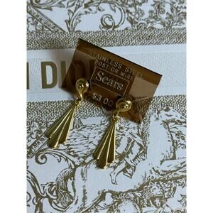 BOGO FREE VTG SEARS GOLD EARRINGS